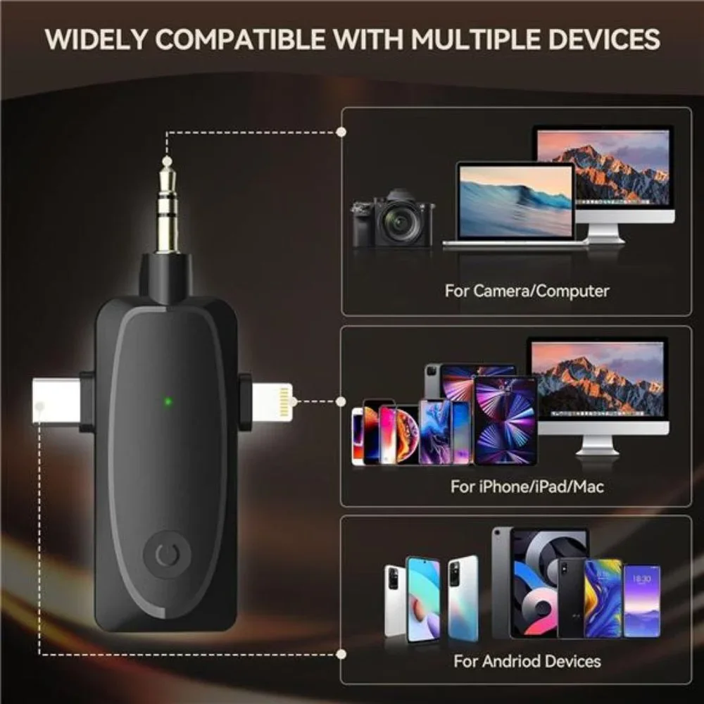 Wireless Lavalier Microphone,Professional Microphones ,with Noise Reduction